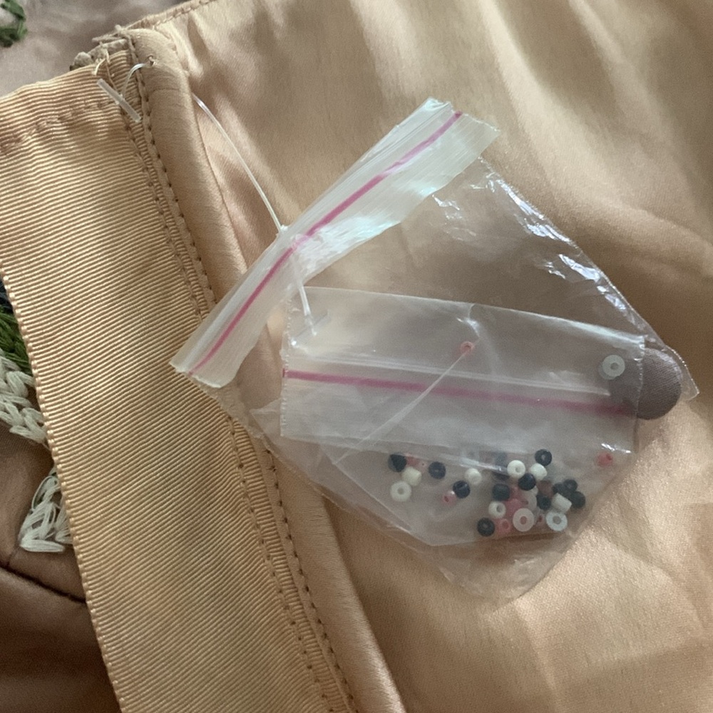 Anthropologie Blush Pink Embroidered Midi Dress - Picture 13 of 16